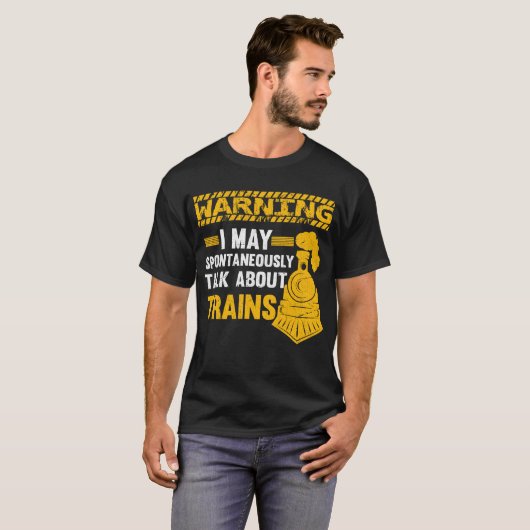 Funny Railfan Quote Trainspotter Train Lover Railr T-Shirt (Vorne ganz)