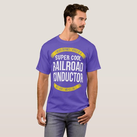 Funny Railroad Conductor Tshirts Geschenk (Vorne ganz)