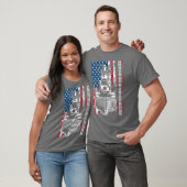 Funny Railroad Flag Train Lovers Gift für Männer T-Shirt (Unisex)