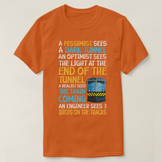 Funny Railroad Train Engineer Gabe 3 Idioten über  T-Shirt (Design vorne)