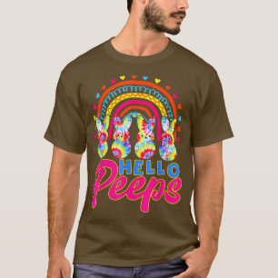 Funny Rainbow Bunnies Hallo Ostern Gefärbte Krawat T-Shirt