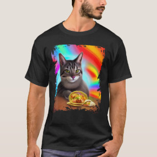 Funny Rainbow Cat Taco Kitty Internet Meme T-Shirt