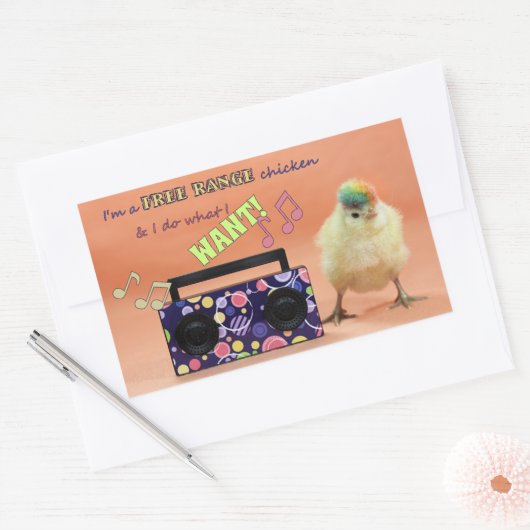 Funny Rainbow Chicken Stickers (Umschlag)