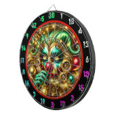 Funny Rainbow Clown Dartboard mit Balloons Dartscheibe (Vorderseite rechts)