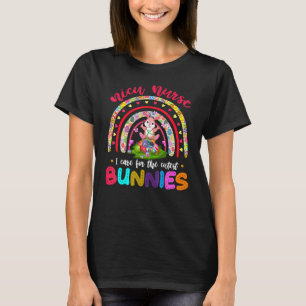 Funny Rainbow Cutiest Bunnies Pädiatrische Kranken T-Shirt