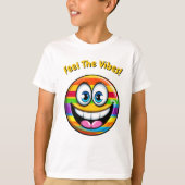 Funny Rainbow Emoji Kids T - Shirt (Vorderseite)