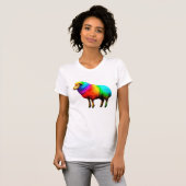 Funny Rainbow Sheep T-Shirt (Vorne ganz)