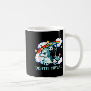 Funny Rainbow Skeleton Unicorn Death Metal Music F Kaffeetasse