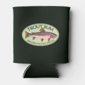 Funny Rainbow Trout Bum Fischen Dosenkühler (Vorderseite)