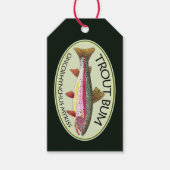 Funny Rainbow Trout Bum Fischen Geschenkanhänger (Vorderseite)