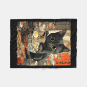 Funny Ramen Cat Noodle Lovers Anime Otaku Fleecedecke (Vorderseite (Horizontal))