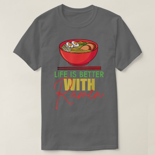 Funny Ramen Food Noodles Japanischer Anime Fun Lie T-Shirt (Design vorne)