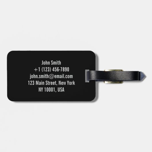 Funny Ramen Life Rustic Gepäckanhänger (Rückseite horizontal)