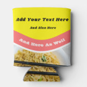 Funny Ramen Noodles Packet Custom Message Dosenkühler (Rückseite)