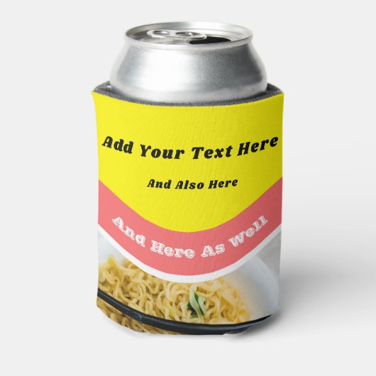 Funny Ramen Noodles Packet Custom Message Dosenkühler (Kanne Rückseite)