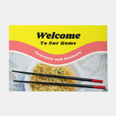 Funny Ramen Noodles Packet Custom Message Fußmatte (Vorderseite)