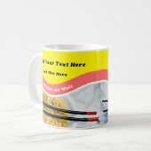 Funny Ramen Noodles Packet Custom Message Kaffeetasse (Vorderseite Links)