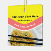 Funny Ramen Noodles Packet Custom Message Keramikornament (Links)