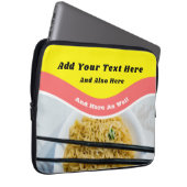 Funny Ramen Noodles Packet Custom Message Laptopschutzhülle (Vorne Rechts)
