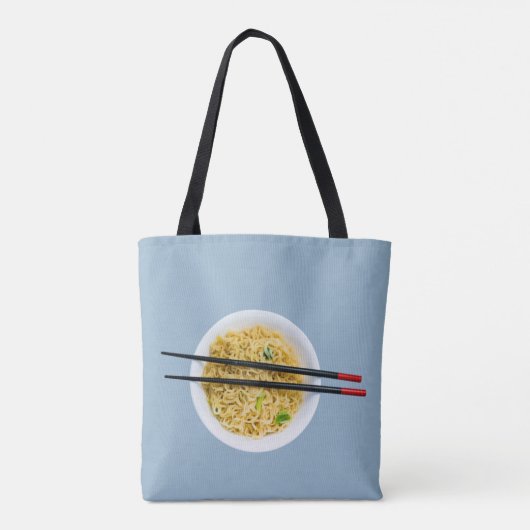 Funny Ramen Noodles Packet Custom Message Tasche (Rückseite)