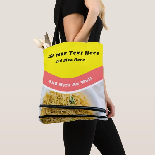 Funny Ramen Noodles Packet Custom Message Tasche (Von Nahem)