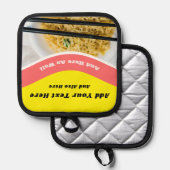 Funny Ramen Noodles Packet Custom Message Topflappen (Vorderseite/Rückseite)
