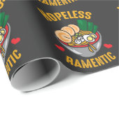 Funny Ramen Noodles Pub Romantic Lover Geschenkpapier (Rolleneckpunkt)