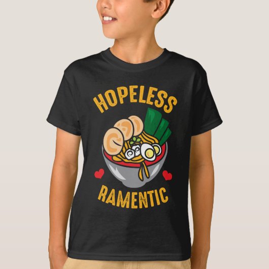Funny Ramen Noodles Pub Romantic Lover T-Shirt (Vorderseite)