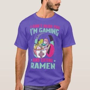 Funny Ramen und Gaming japanischer Kulturspieler T-Shirt