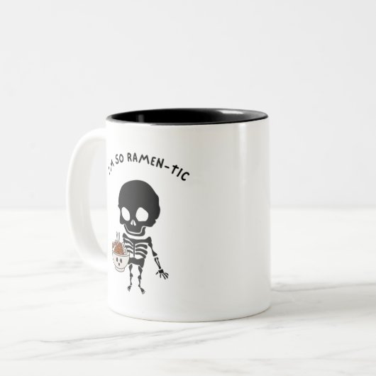 Funny Ramen Zweifarbige Tasse (Vorderseite Links)