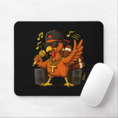 Funny Rapper Turkey_hip Hop Thanksgiving Day Drip Mousepad (Mit Mouse)