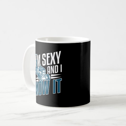Funny Rasen Rasenmäher Pflegegeschenk Vater Husban Kaffeetasse (Vorderseite Links)