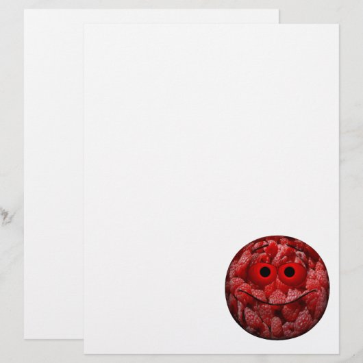 Funny Raspberry Emoticon (Vorne/Hinten)