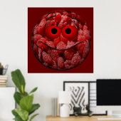 Funny Raspberry Emoticon Poster (Heimbüro)