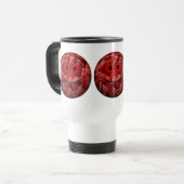 Funny Raspberry Emoticon Reisebecher (Vorderseite Links)