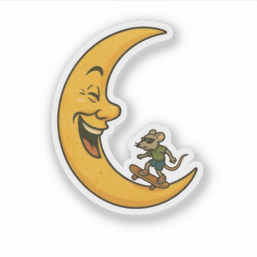 Funny Rat Aufkleber (Vorderseite)