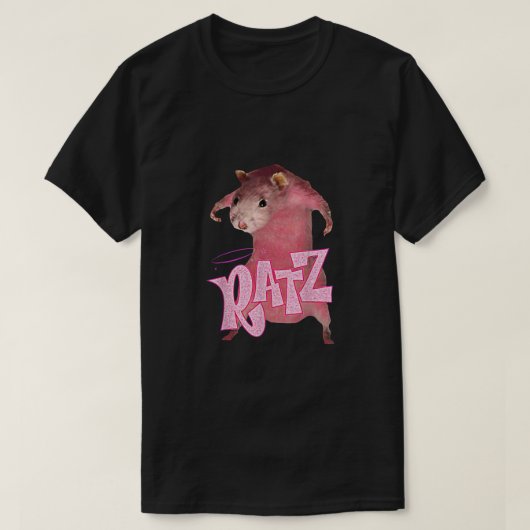 Funny Rat Funny Mouse Ratz Pink Ratz Mouse Meme Pi T-Shirt (Design vorne)