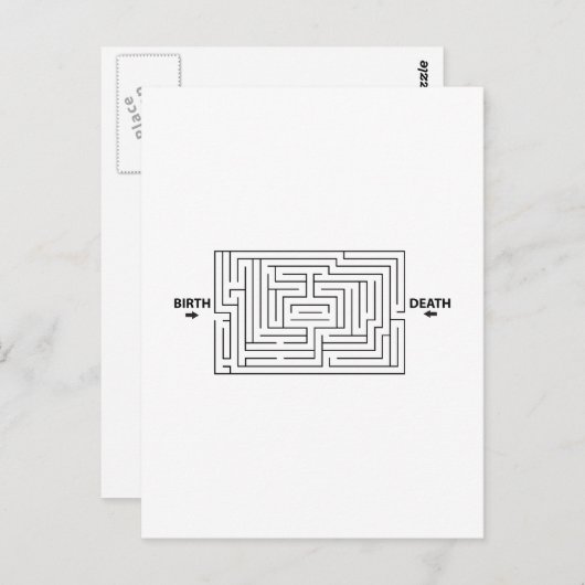 Funny Rat Race Maze Postkarte (Vorne/Hinten)