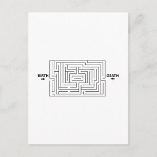 Funny Rat Race Maze Postkarte