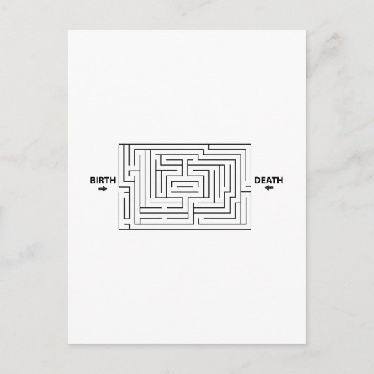 Funny Rat Race Maze Postkarte (Vorderseite)
