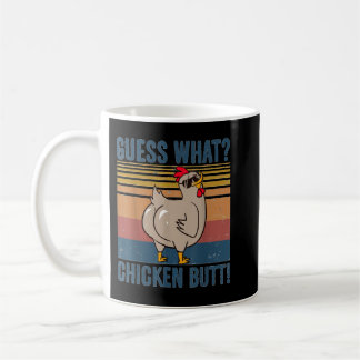 Funny rät, was Hühnchen Hintern Vintag Farm Hühnch Kaffeetasse