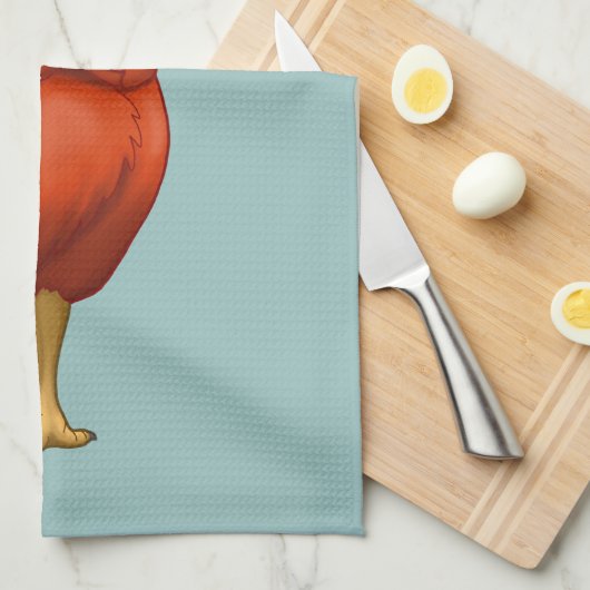 Funny Rate mal, was Hühnchen Hintern Red Hen Küchentuch (Viertel Falte)