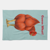 Funny Rate mal, was Hühnchen Hintern Red Hen Küchentuch (Horizontal)