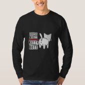 Funny Rate mal was Kitty Hintern! gestörtes Design T-Shirt (Vorderseite)