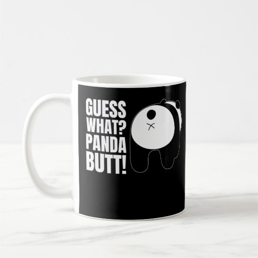 Funny Rate mal, was Panda Hintern! Novelty Kawaii Kaffeetasse (Links)