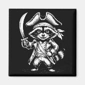 Funny Rate Raccoon  Magnet (Vorne)