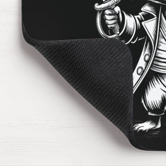 Funny Rate Raccoon  Mousepad (Ecke)