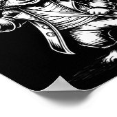 Funny Rate Raccoon  Poster (Ecke)