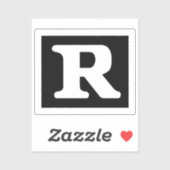 Funny Rated R Restricted Symbol Aufkleber (Blatt)