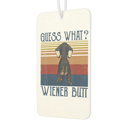 Funny Ratess Was Dackel Hintern Geschenk Dackel Li Autolufterfrischer (Links)